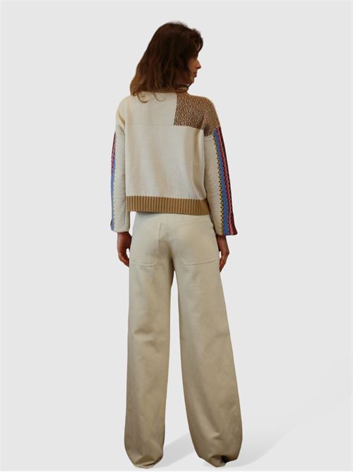 Patchwork cotton sweater MAXMARA WEEKEND | 2415361231600002